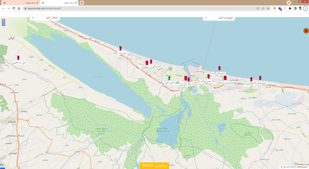 نمایش بر خط همه خودرو ها